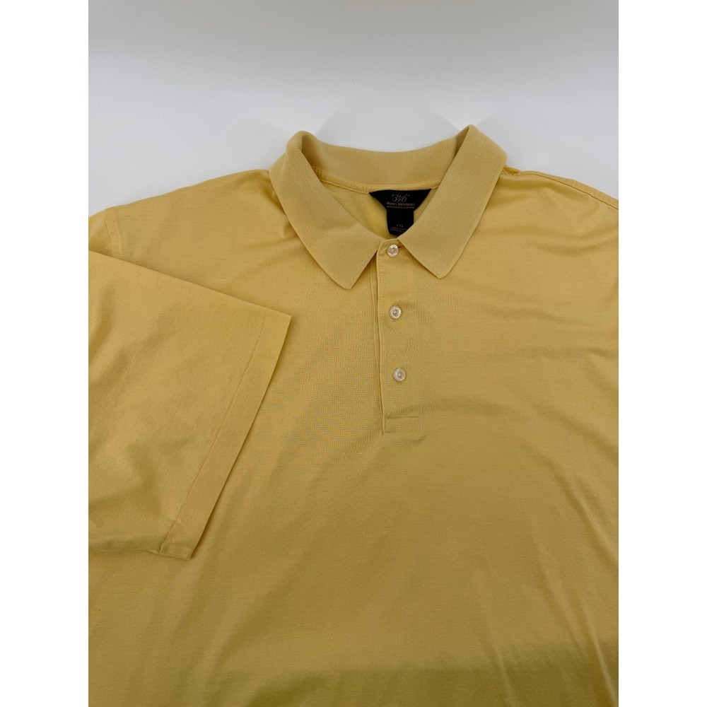 Brooks Brothers 346 Mens XXL Yellow Mercerized Cotton Short Sleeve Polo Shirt